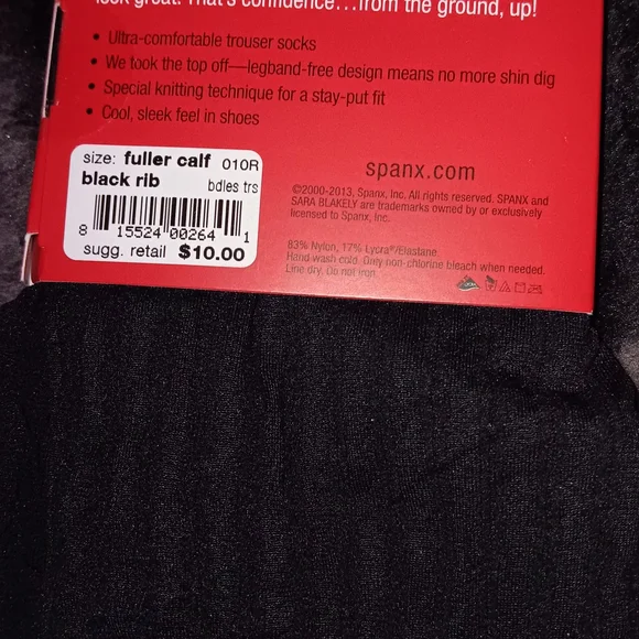 SPANX Black Topless Socks And Shaping Tights - Picture 5 of 5